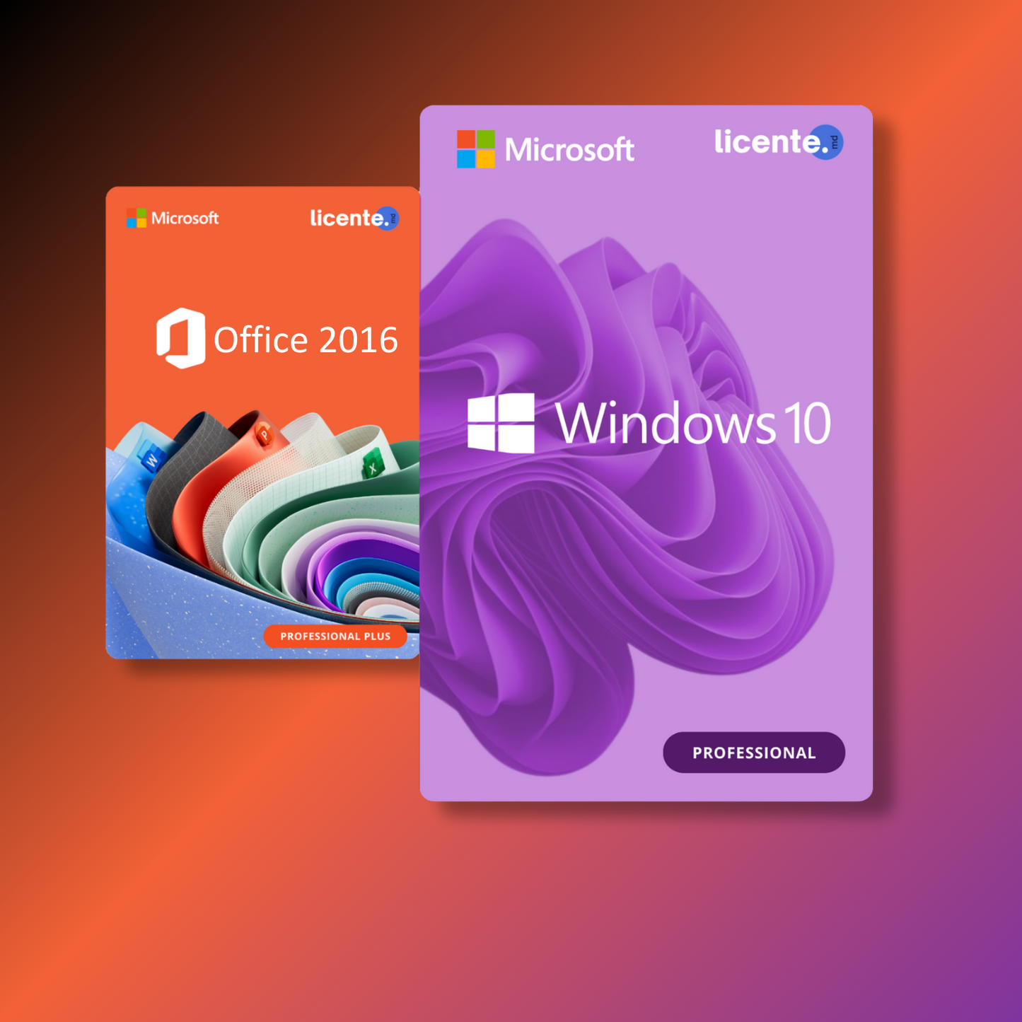 Licenta Windows 10 Pro + Licenta Office 2016 Pro Plus