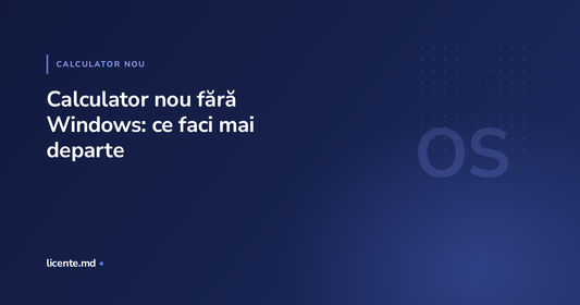 Laptop nou cu FreeDOS și stick de instalare Windows pregătit, ghid licente.md